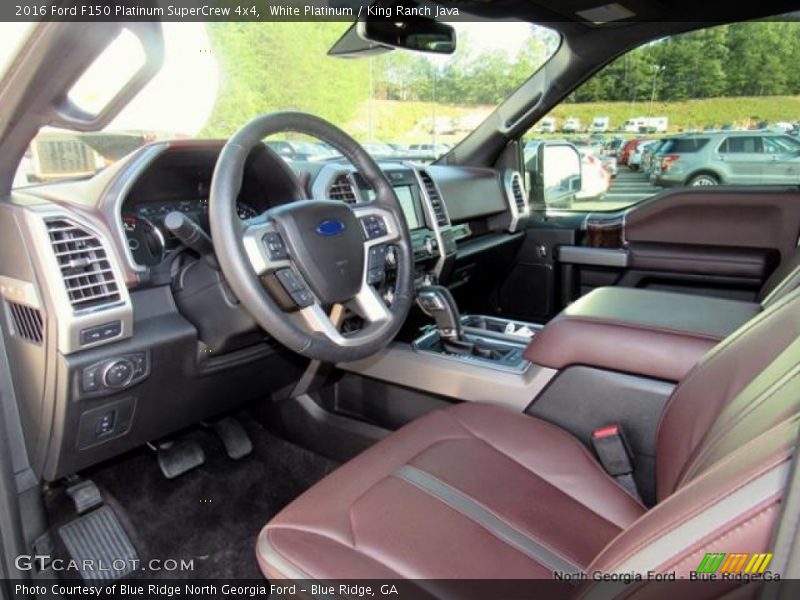 White Platinum / King Ranch Java 2016 Ford F150 Platinum SuperCrew 4x4