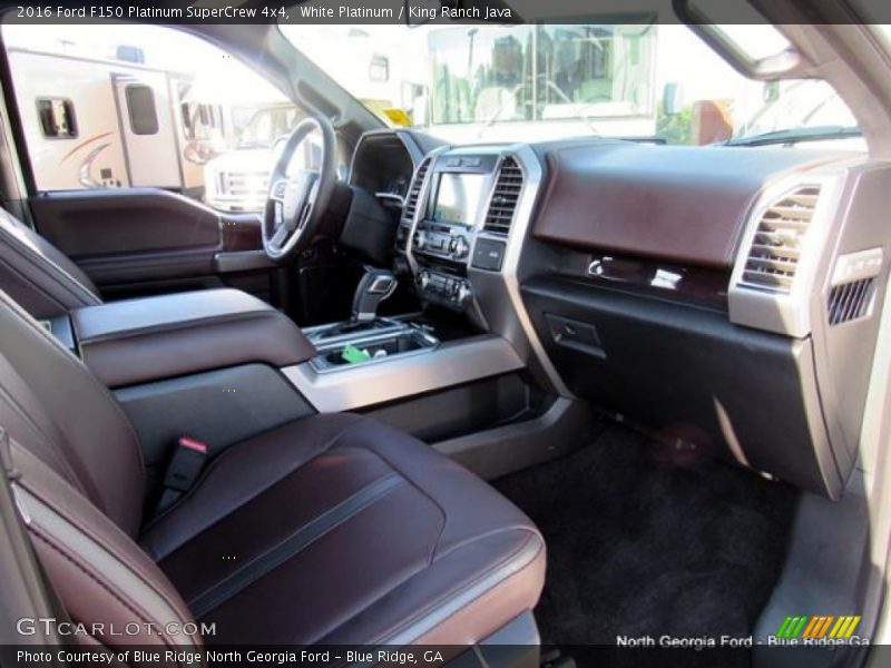 White Platinum / King Ranch Java 2016 Ford F150 Platinum SuperCrew 4x4