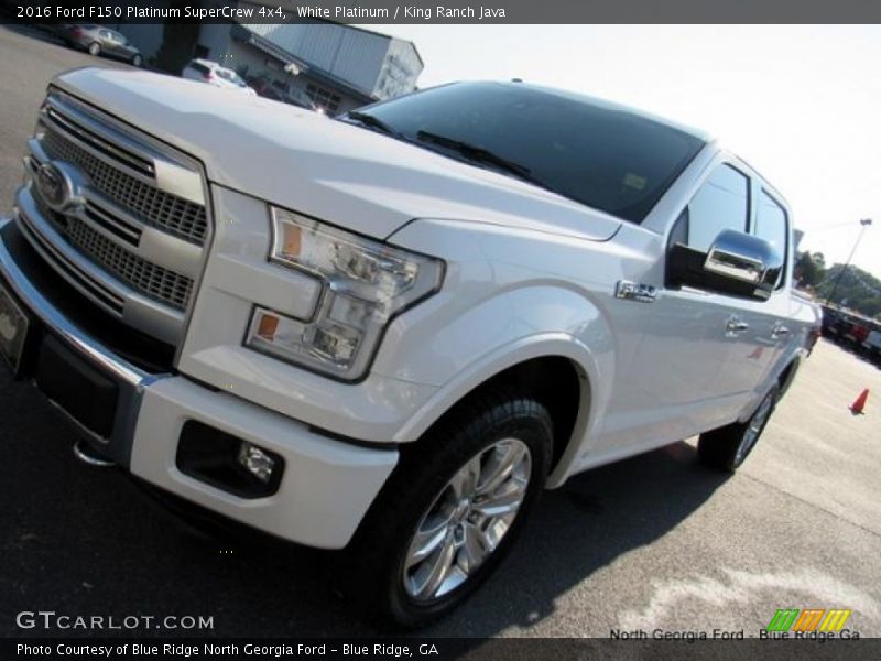 White Platinum / King Ranch Java 2016 Ford F150 Platinum SuperCrew 4x4
