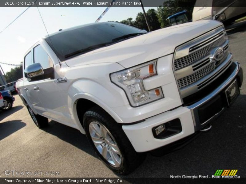 White Platinum / King Ranch Java 2016 Ford F150 Platinum SuperCrew 4x4