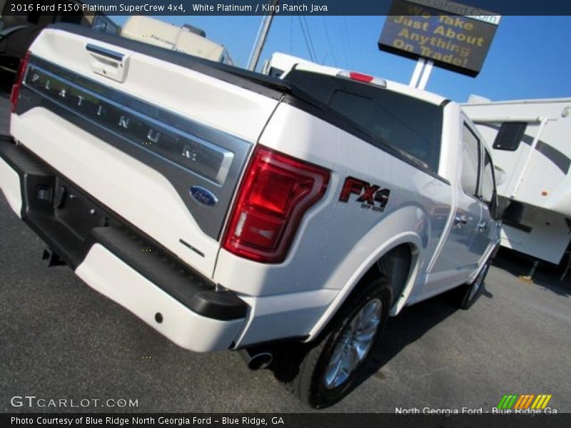 White Platinum / King Ranch Java 2016 Ford F150 Platinum SuperCrew 4x4