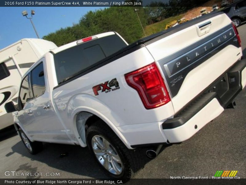 White Platinum / King Ranch Java 2016 Ford F150 Platinum SuperCrew 4x4