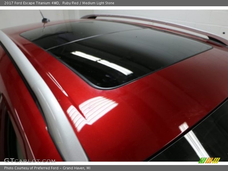 Ruby Red / Medium Light Stone 2017 Ford Escape Titanium 4WD