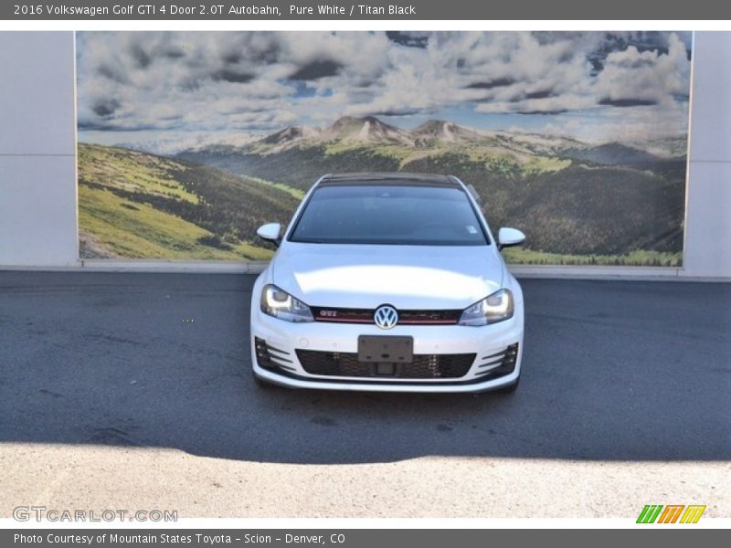 Pure White / Titan Black 2016 Volkswagen Golf GTI 4 Door 2.0T Autobahn