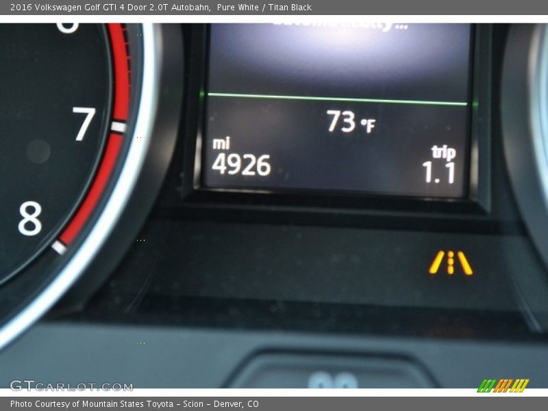 Pure White / Titan Black 2016 Volkswagen Golf GTI 4 Door 2.0T Autobahn