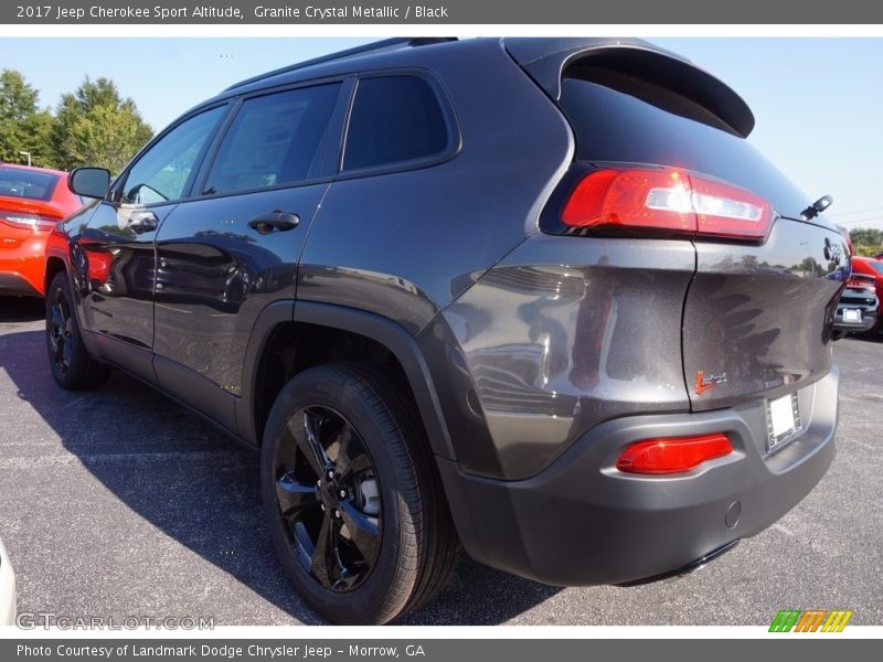 Granite Crystal Metallic / Black 2017 Jeep Cherokee Sport Altitude