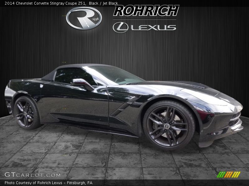 Black / Jet Black 2014 Chevrolet Corvette Stingray Coupe Z51