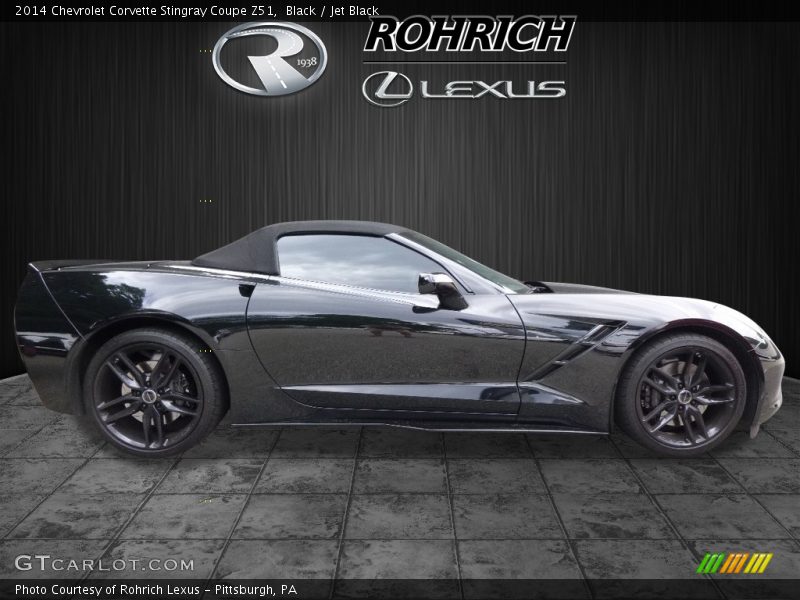 Black / Jet Black 2014 Chevrolet Corvette Stingray Coupe Z51