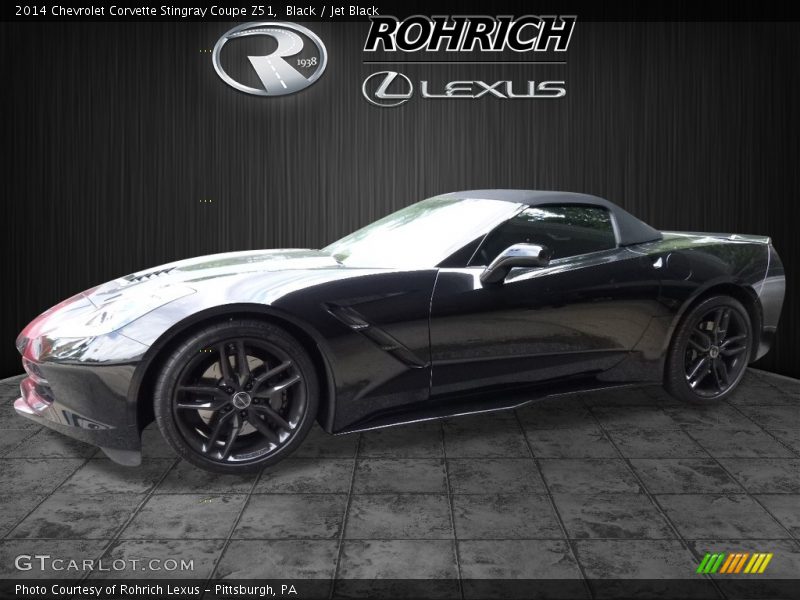 Black / Jet Black 2014 Chevrolet Corvette Stingray Coupe Z51