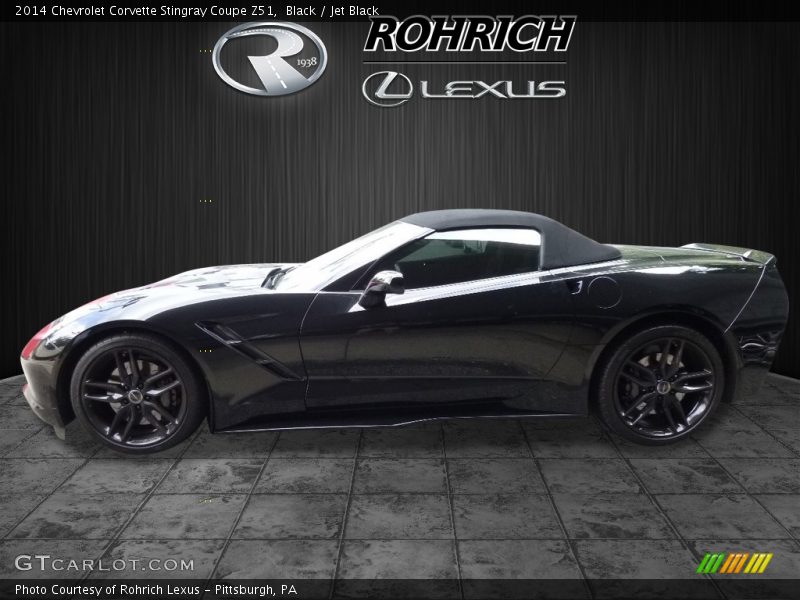 Black / Jet Black 2014 Chevrolet Corvette Stingray Coupe Z51