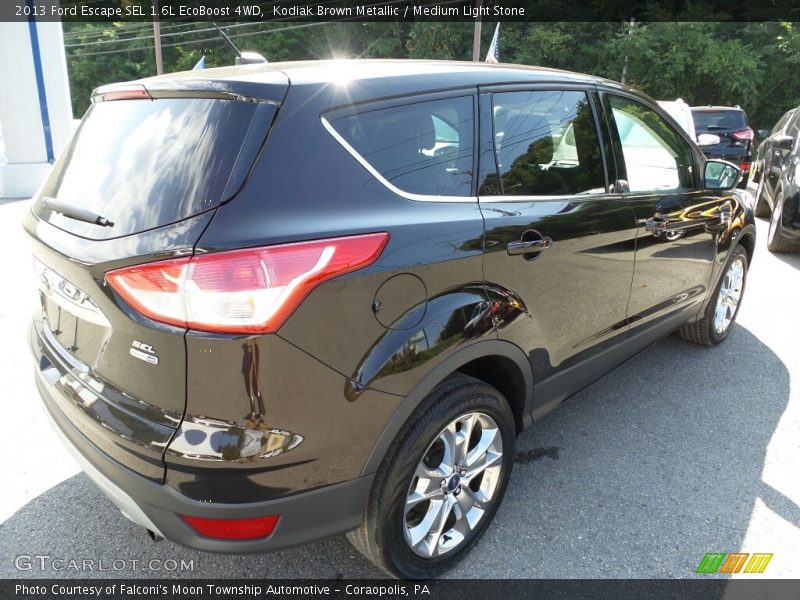 Kodiak Brown Metallic / Medium Light Stone 2013 Ford Escape SEL 1.6L EcoBoost 4WD