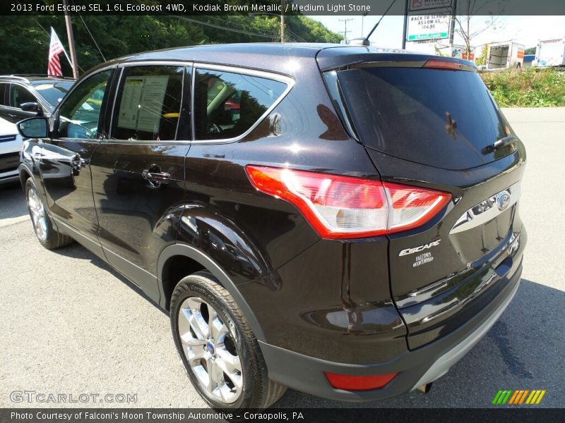Kodiak Brown Metallic / Medium Light Stone 2013 Ford Escape SEL 1.6L EcoBoost 4WD
