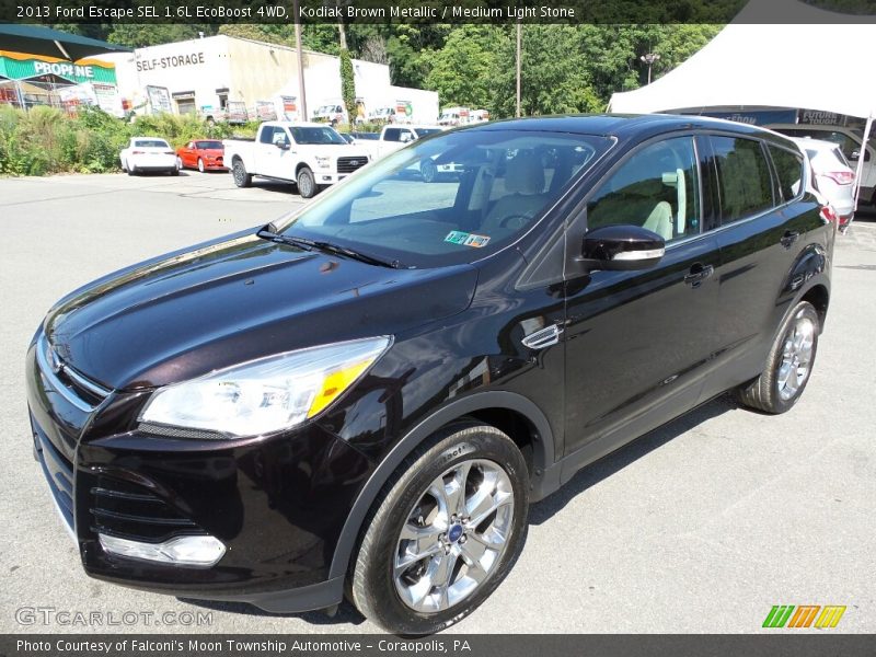 Kodiak Brown Metallic / Medium Light Stone 2013 Ford Escape SEL 1.6L EcoBoost 4WD
