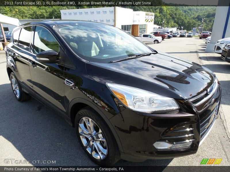 Kodiak Brown Metallic / Medium Light Stone 2013 Ford Escape SEL 1.6L EcoBoost 4WD