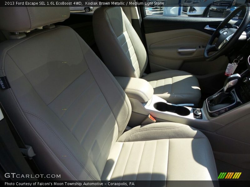 Kodiak Brown Metallic / Medium Light Stone 2013 Ford Escape SEL 1.6L EcoBoost 4WD