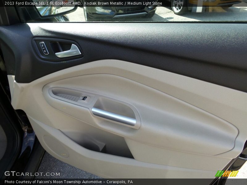 Kodiak Brown Metallic / Medium Light Stone 2013 Ford Escape SEL 1.6L EcoBoost 4WD