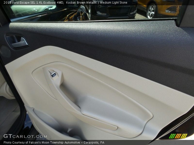 Kodiak Brown Metallic / Medium Light Stone 2013 Ford Escape SEL 1.6L EcoBoost 4WD