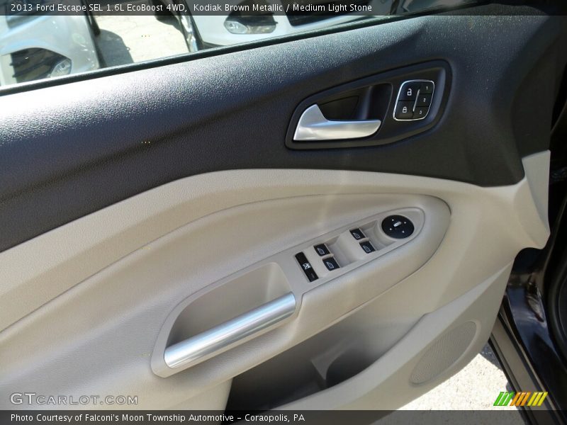 Kodiak Brown Metallic / Medium Light Stone 2013 Ford Escape SEL 1.6L EcoBoost 4WD