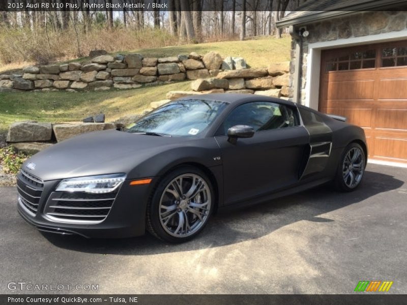 Mythos Black Metallic / Black 2015 Audi R8 V10 Plus