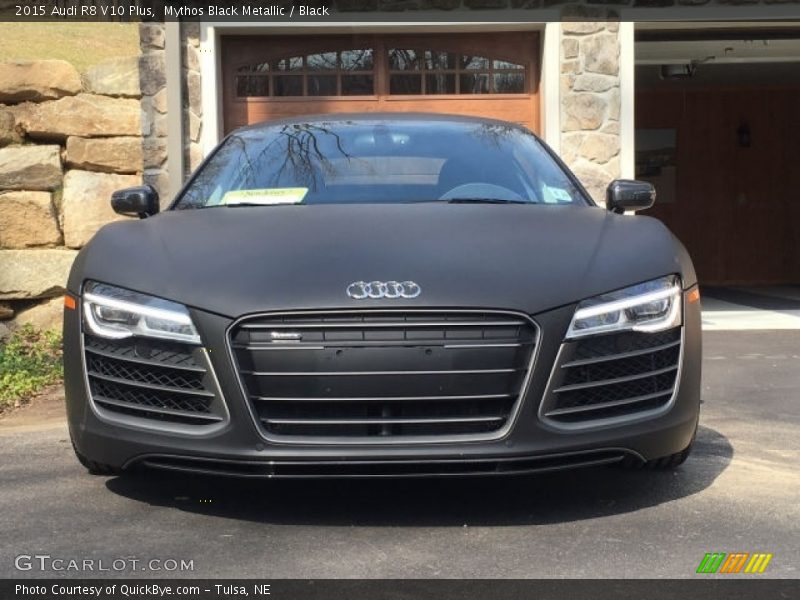 Mythos Black Metallic / Black 2015 Audi R8 V10 Plus