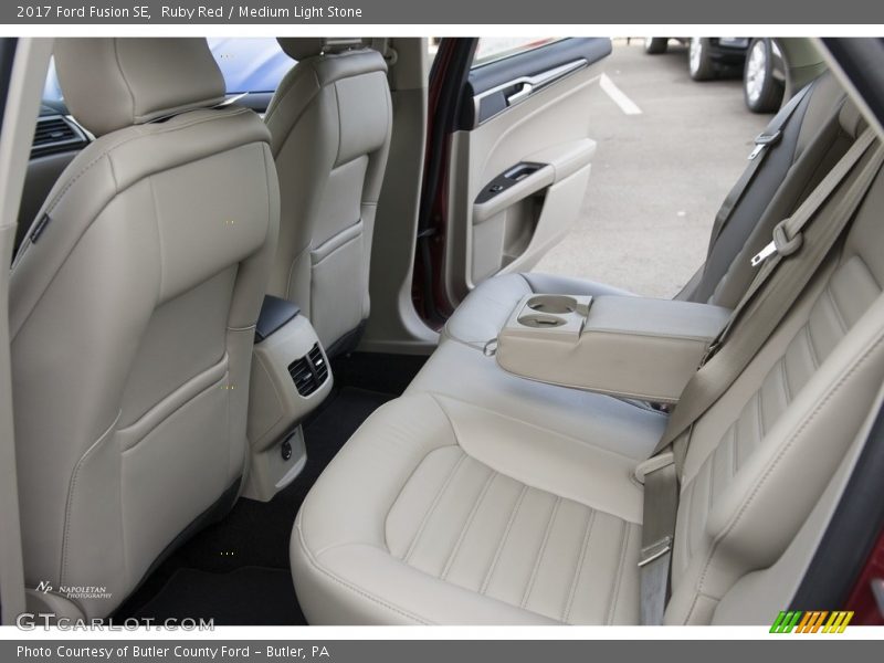 Ruby Red / Medium Light Stone 2017 Ford Fusion SE