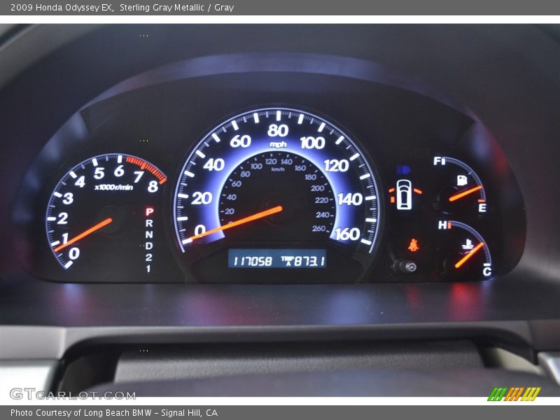 Sterling Gray Metallic / Gray 2009 Honda Odyssey EX