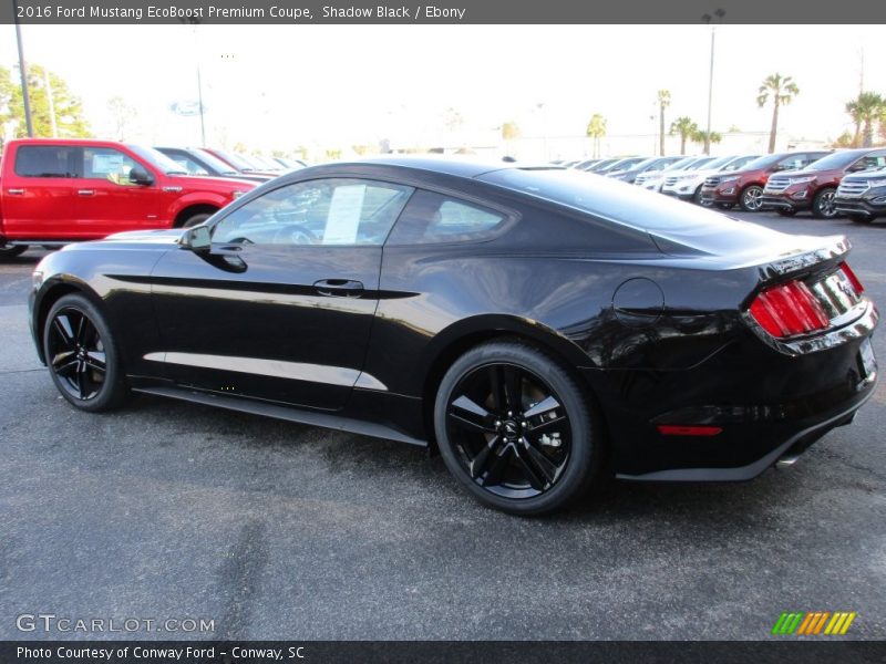 Shadow Black / Ebony 2016 Ford Mustang EcoBoost Premium Coupe