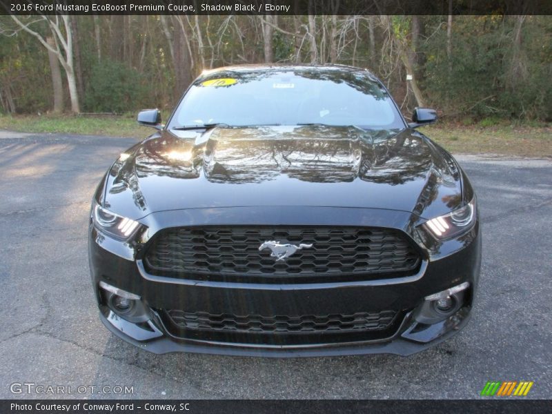 Shadow Black / Ebony 2016 Ford Mustang EcoBoost Premium Coupe