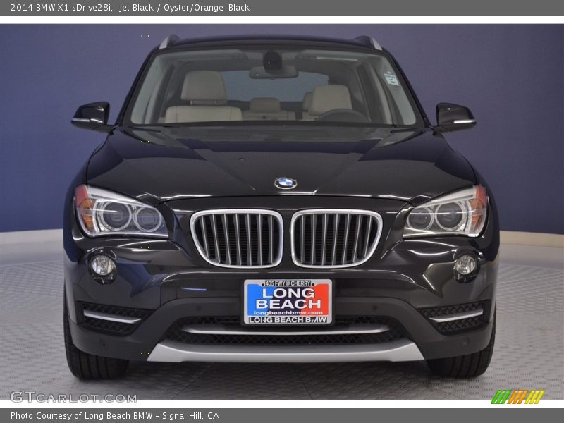 Jet Black / Oyster/Orange-Black 2014 BMW X1 sDrive28i