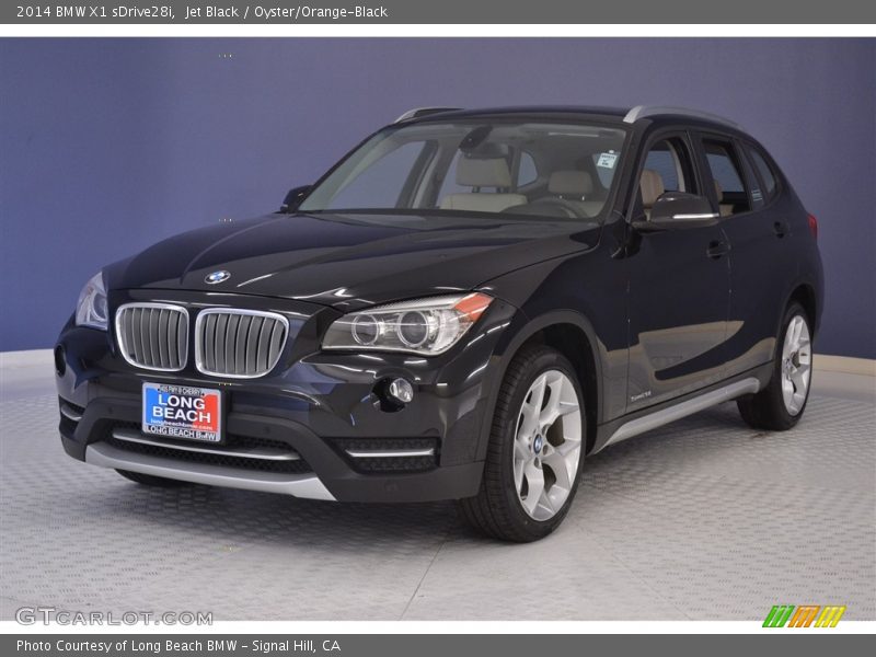 Jet Black / Oyster/Orange-Black 2014 BMW X1 sDrive28i