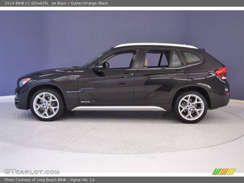 Jet Black / Oyster/Orange-Black 2014 BMW X1 sDrive28i