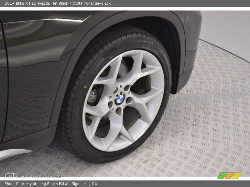 Jet Black / Oyster/Orange-Black 2014 BMW X1 sDrive28i