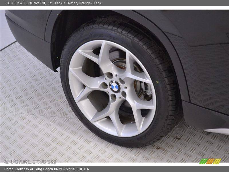 Jet Black / Oyster/Orange-Black 2014 BMW X1 sDrive28i