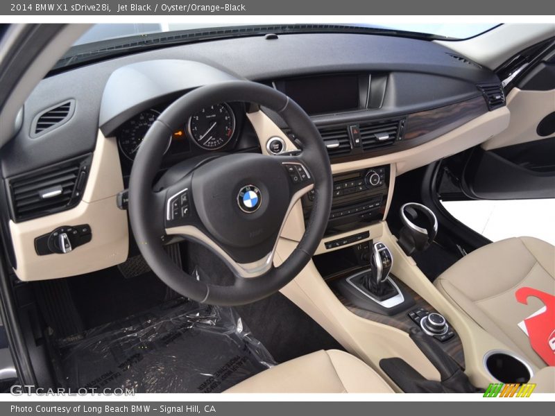 Jet Black / Oyster/Orange-Black 2014 BMW X1 sDrive28i