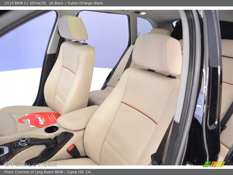 Jet Black / Oyster/Orange-Black 2014 BMW X1 sDrive28i