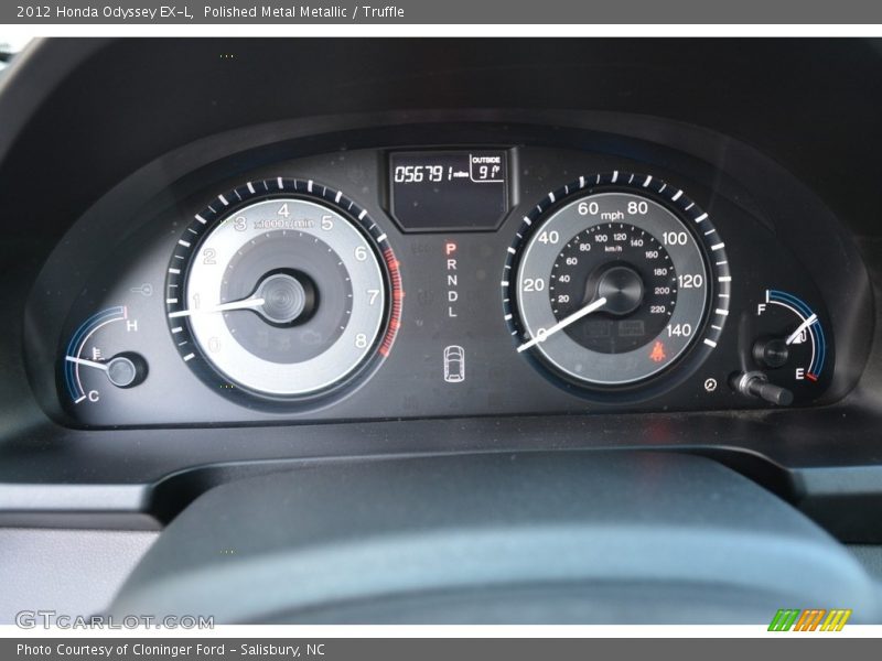 Polished Metal Metallic / Truffle 2012 Honda Odyssey EX-L