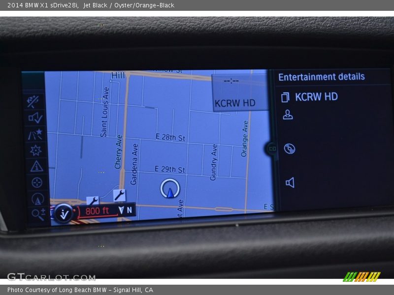 Jet Black / Oyster/Orange-Black 2014 BMW X1 sDrive28i