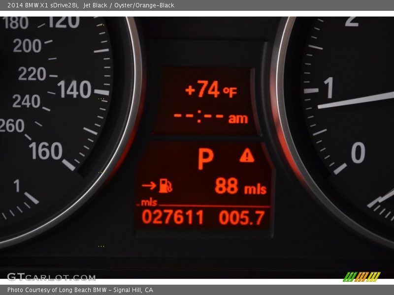 Jet Black / Oyster/Orange-Black 2014 BMW X1 sDrive28i