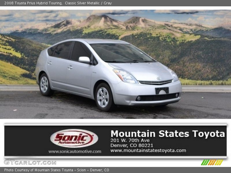 Classic Silver Metallic / Gray 2008 Toyota Prius Hybrid Touring