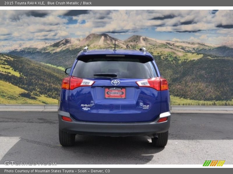 Blue Crush Metallic / Black 2015 Toyota RAV4 XLE