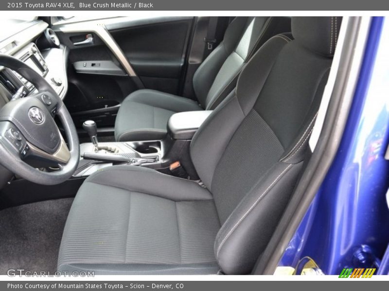 Blue Crush Metallic / Black 2015 Toyota RAV4 XLE