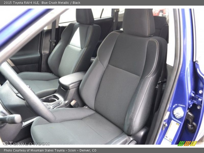Blue Crush Metallic / Black 2015 Toyota RAV4 XLE