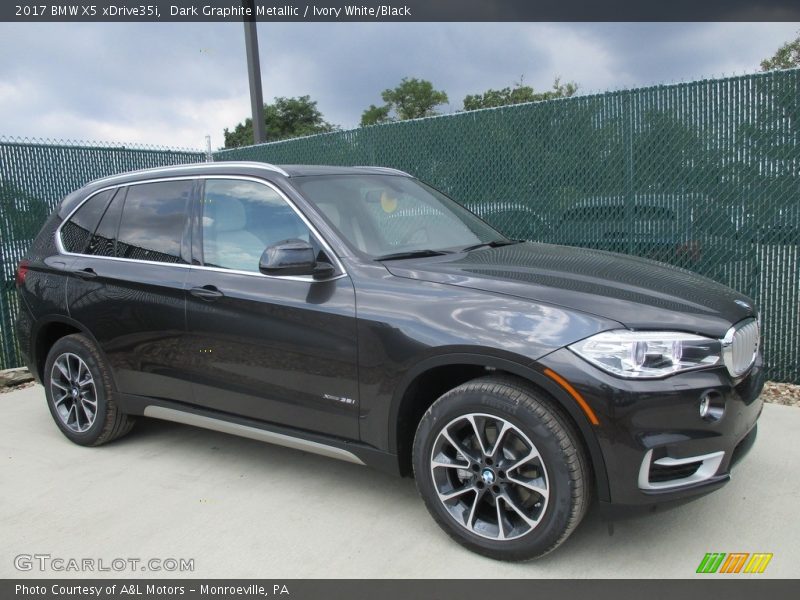 Dark Graphite Metallic / Ivory White/Black 2017 BMW X5 xDrive35i