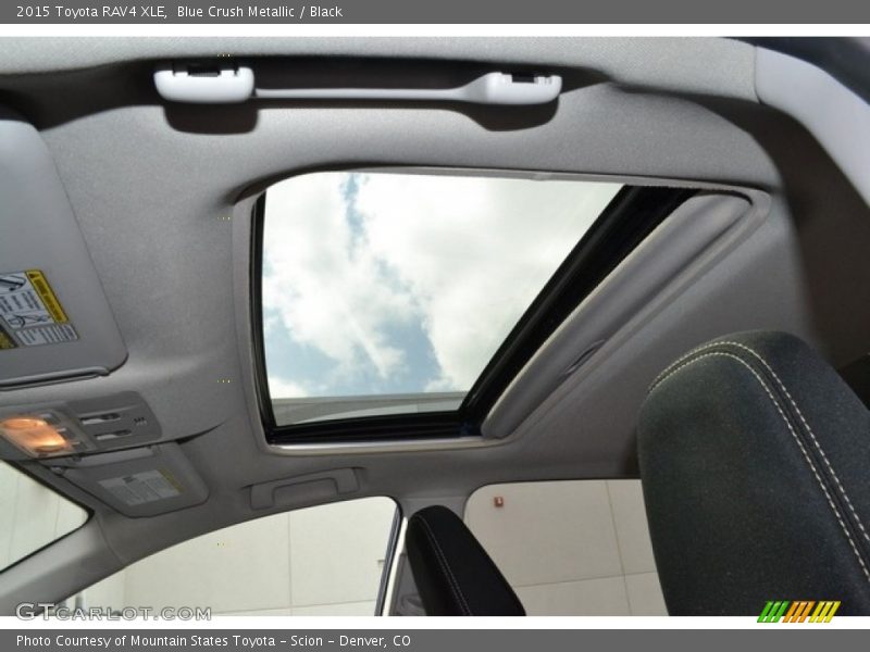 Blue Crush Metallic / Black 2015 Toyota RAV4 XLE