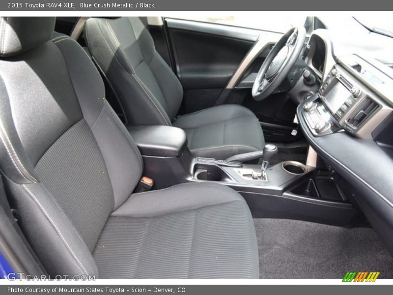 Blue Crush Metallic / Black 2015 Toyota RAV4 XLE
