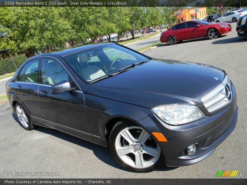 Steel Grey Metallic / Grey/Black 2010 Mercedes-Benz C 300 Sport