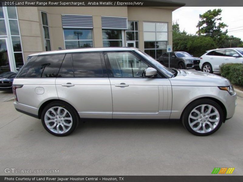 Aruba Metallic / Espresso/Ivory 2016 Land Rover Range Rover Supercharged
