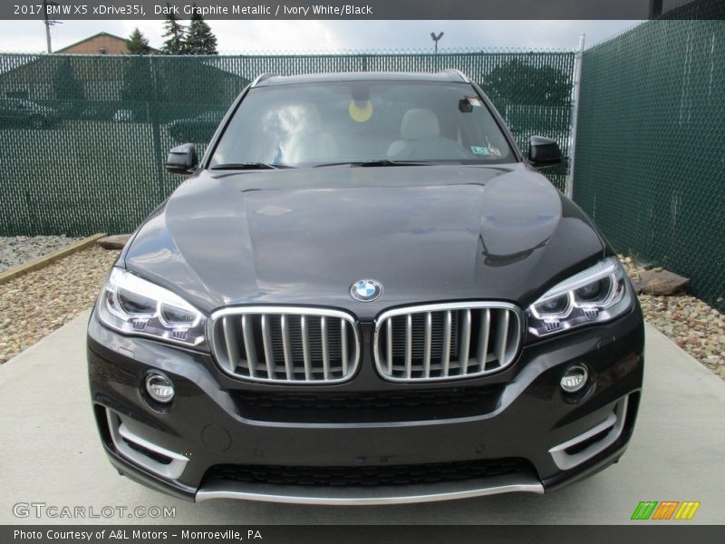 Dark Graphite Metallic / Ivory White/Black 2017 BMW X5 xDrive35i