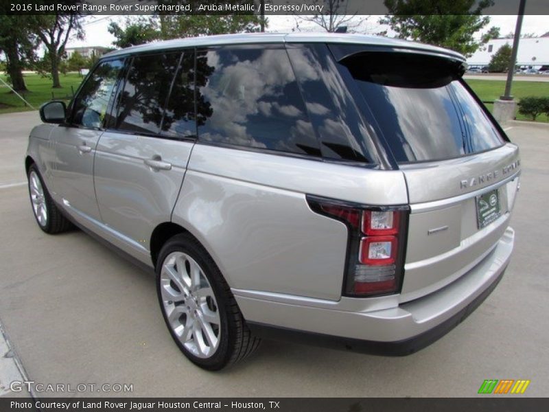 Aruba Metallic / Espresso/Ivory 2016 Land Rover Range Rover Supercharged