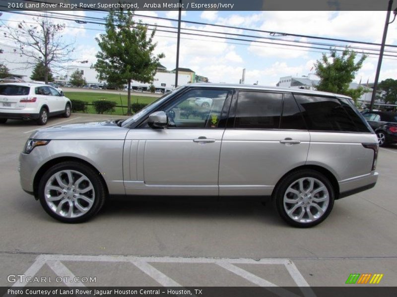 Aruba Metallic / Espresso/Ivory 2016 Land Rover Range Rover Supercharged